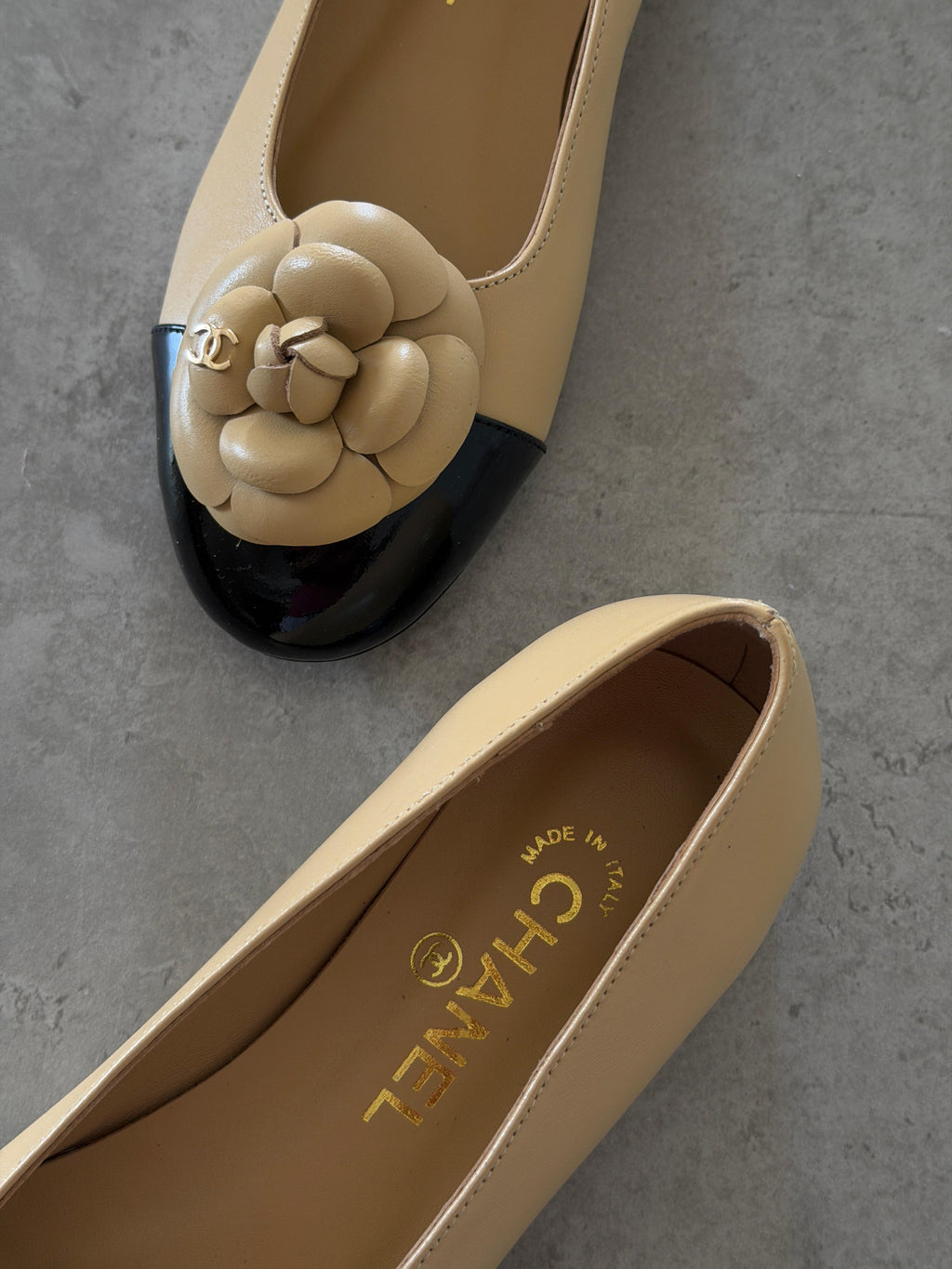 Chanel Patent Leather Camelia Flower Ballet - 4