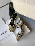 CELINE TRIOMPHE SANDAL IN LAMINATED CALFSKIN