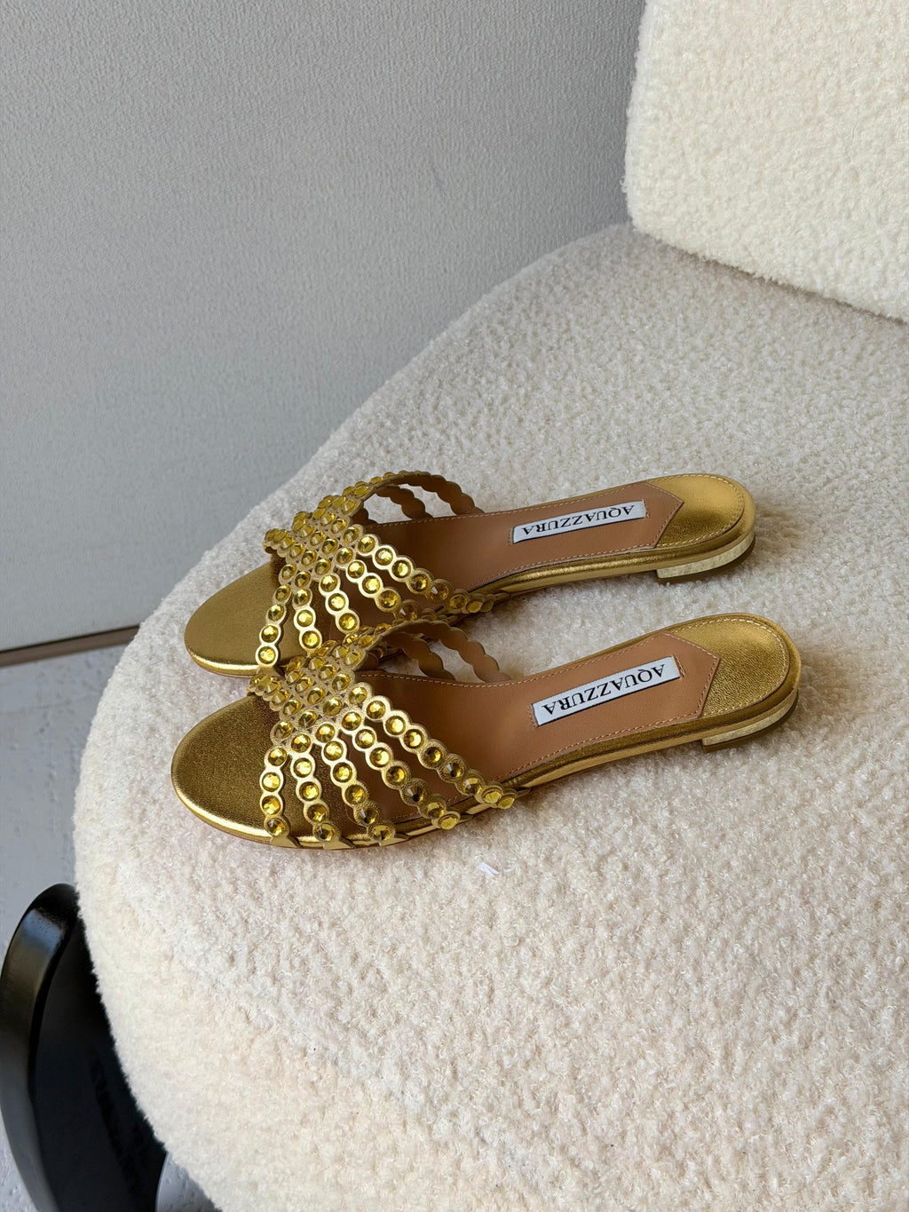 Aquazzura Tequila Crystal Sandals - 8