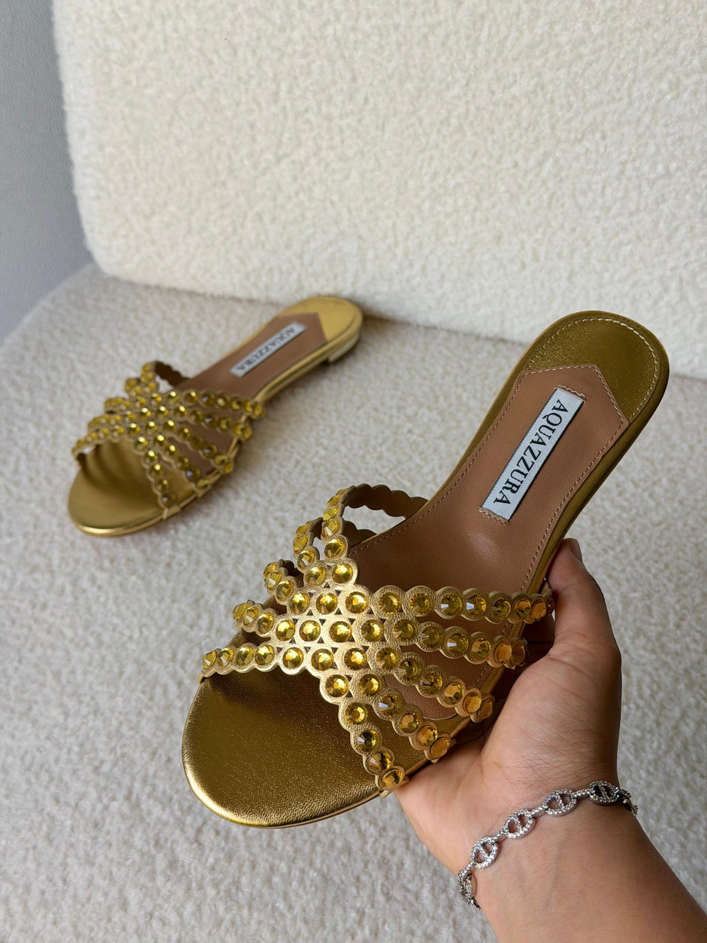 Aquazzura Tequila Crystal Sandals - 2