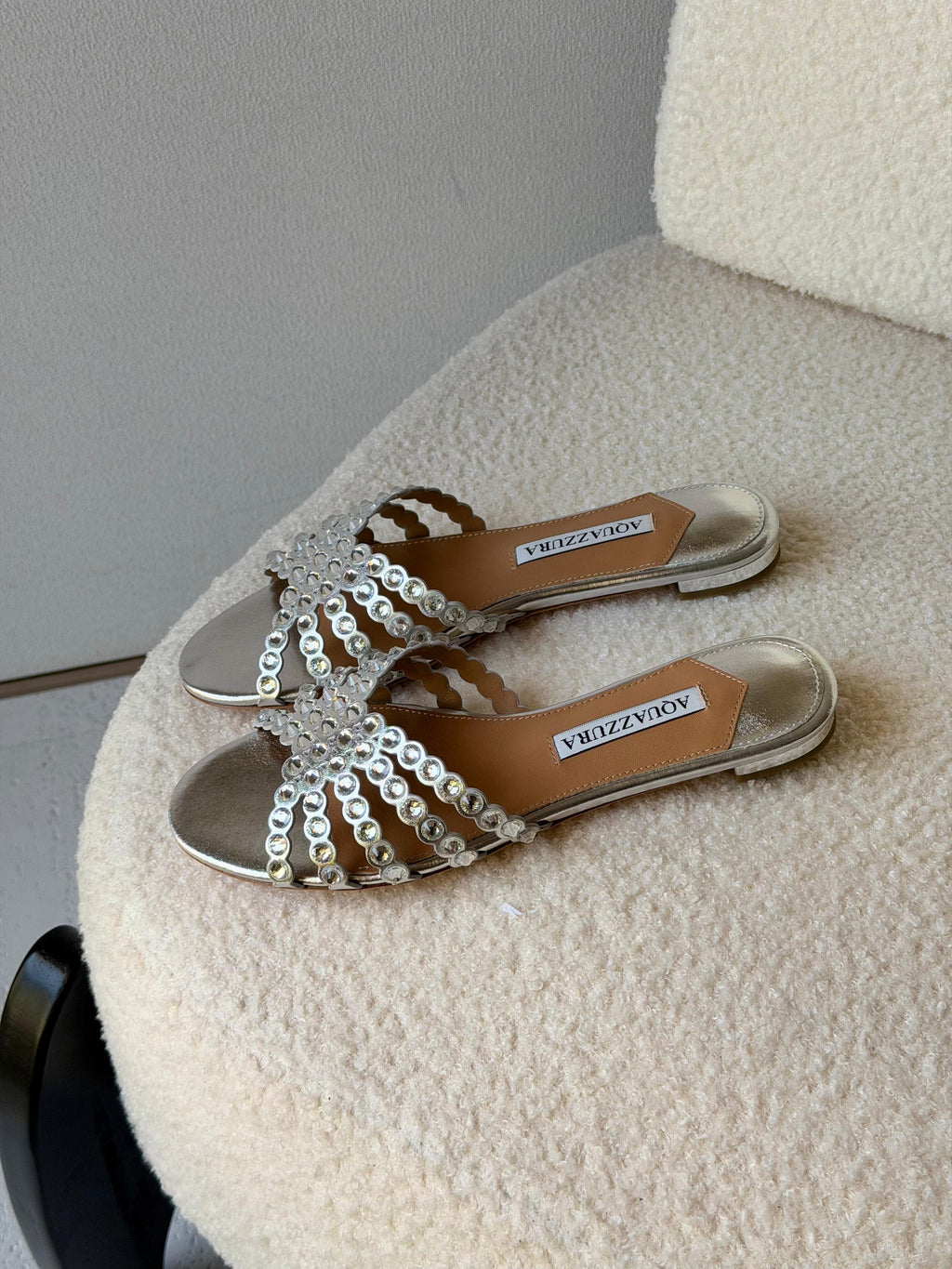 Aquazzura Tequila Crystal Sandals - 6