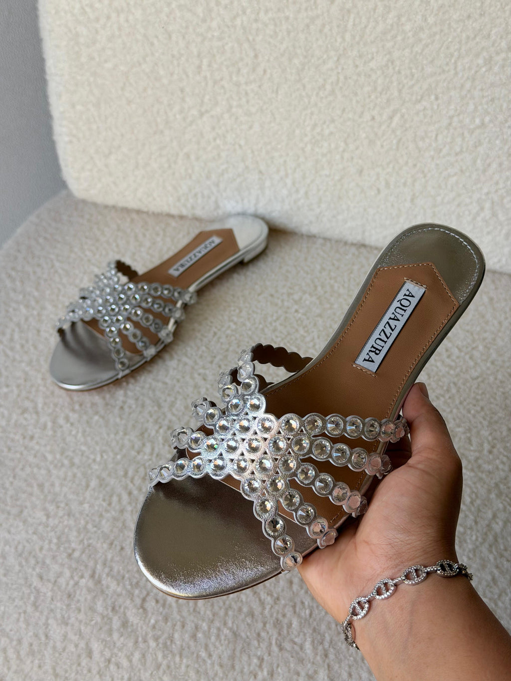 Aquazzura Tequila Crystal Sandals - 5