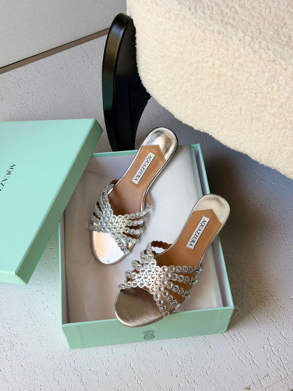 Aquazzura Tequila Crystal Sandals - 4