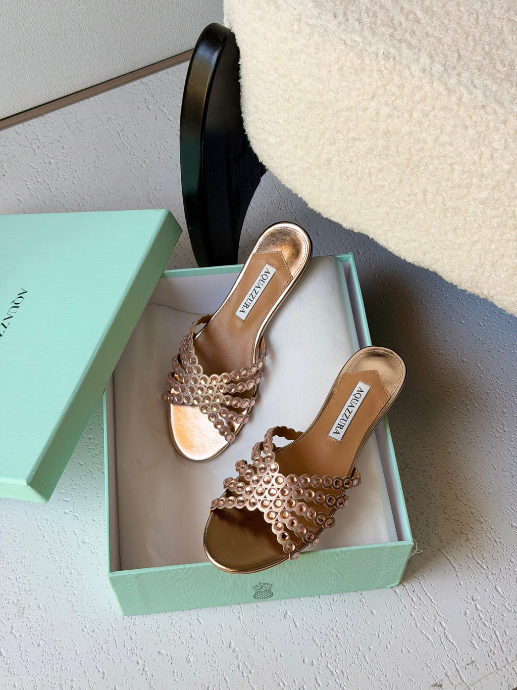 Aquazzura Tequila Crystal Sandals - 3