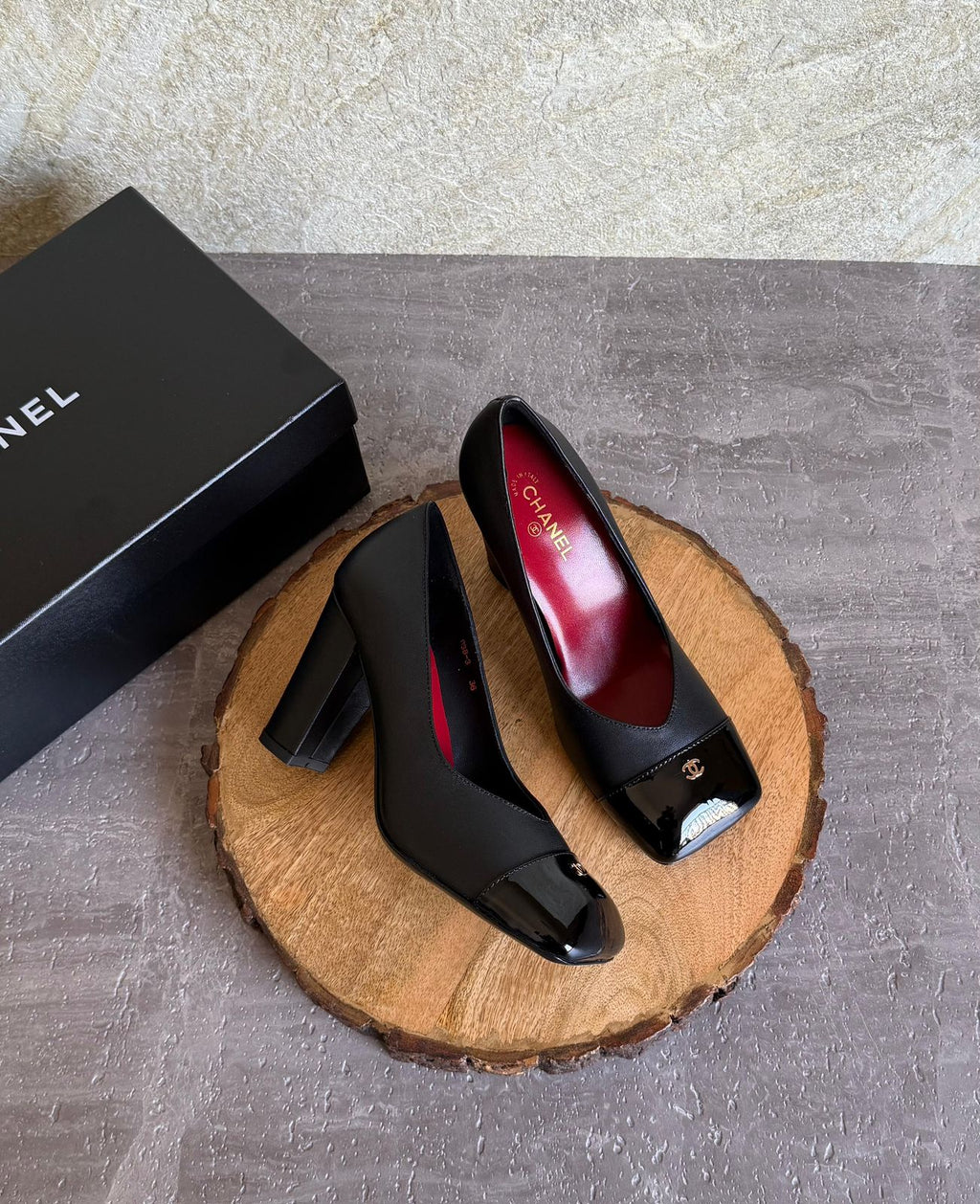 Chanel Pumps - Lambskin & patent calfskin - 5