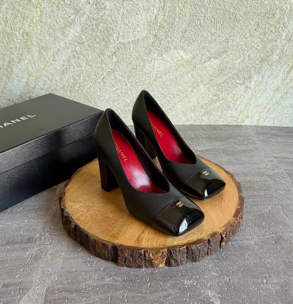 Chanel Pumps - Lambskin & patent calfskin - 4
