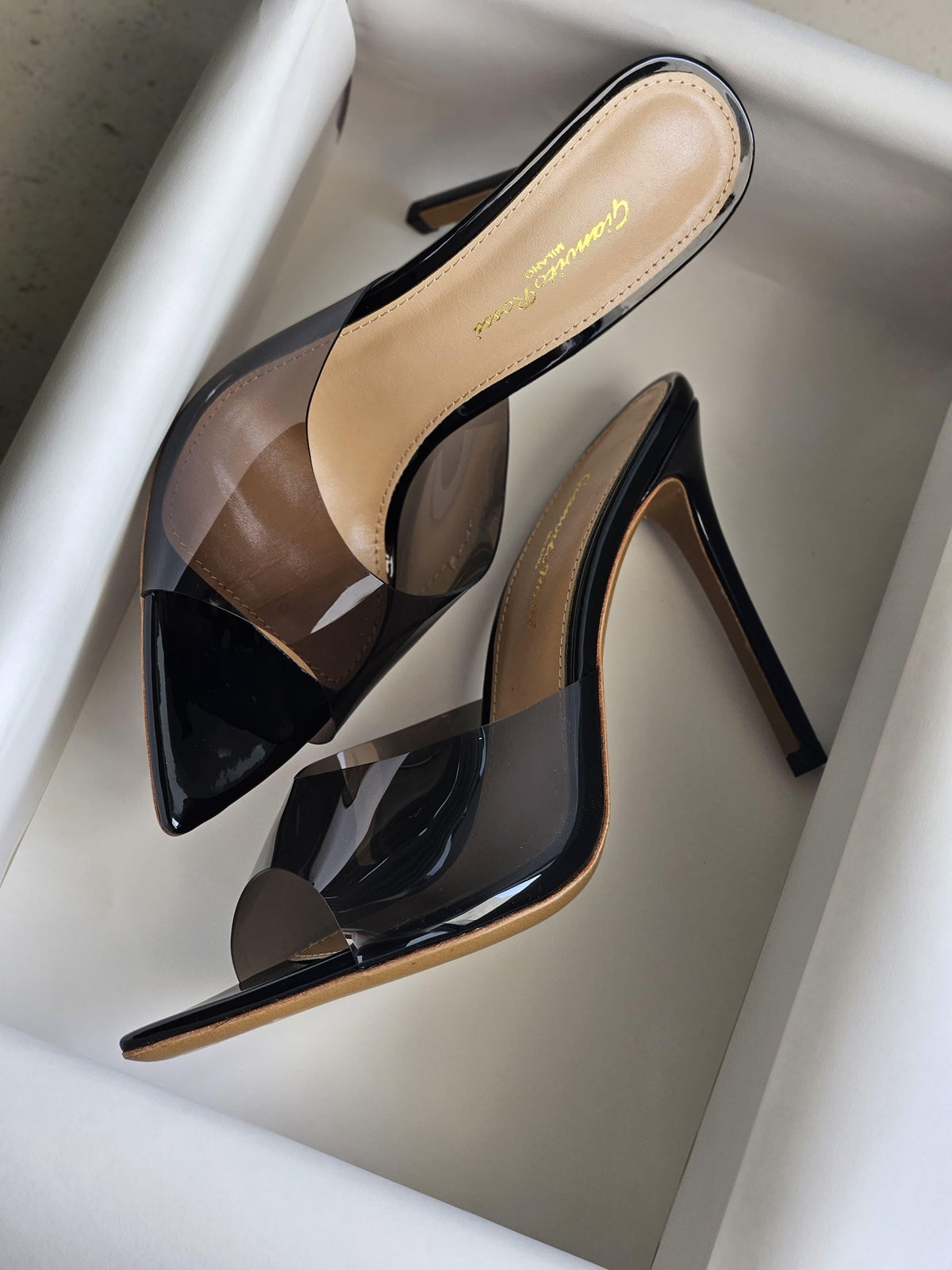 Gianvito Rossi Black Elle 105 Mule - 12