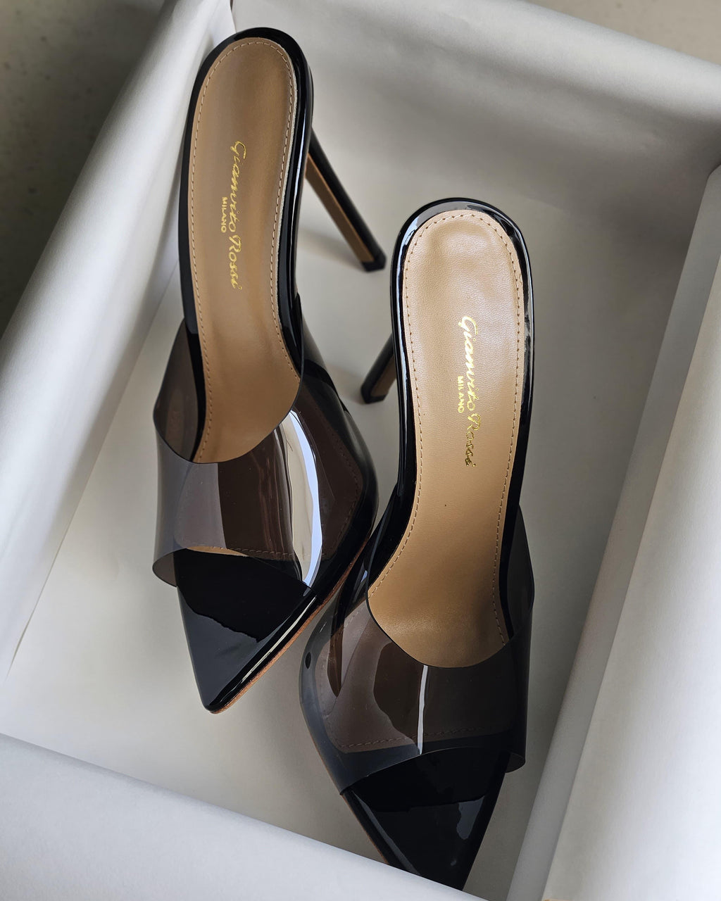 Gianvito Rossi Black Elle 105 Mule - 13