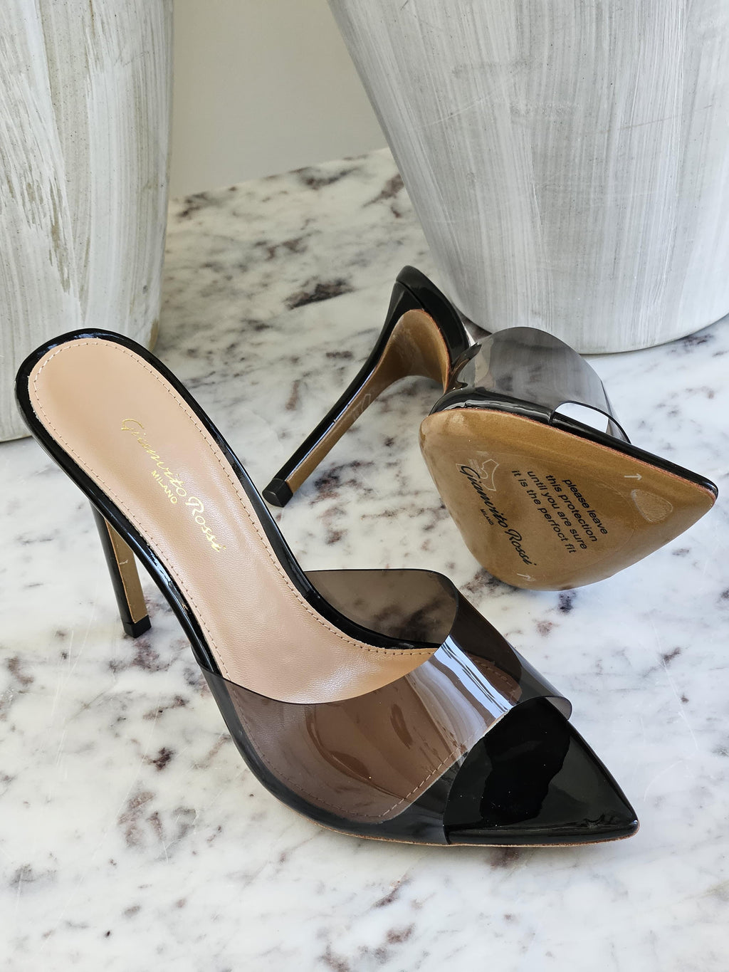 Gianvito Rossi Black Elle 105 Mule - 16