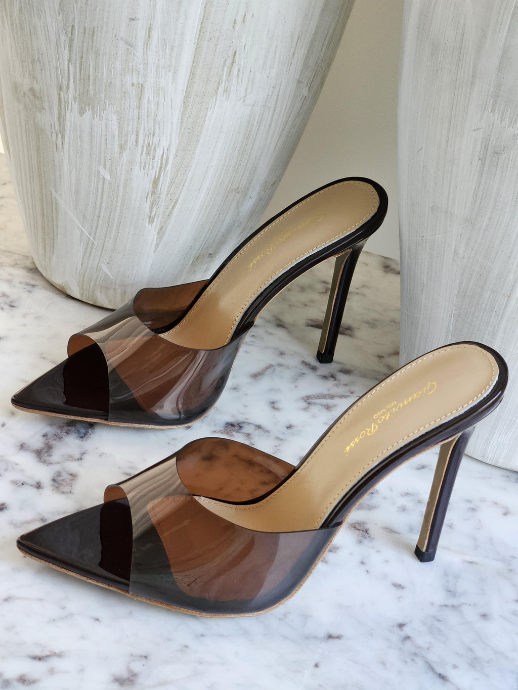 Gianvito Rossi Black Elle 105 Mule - 19
