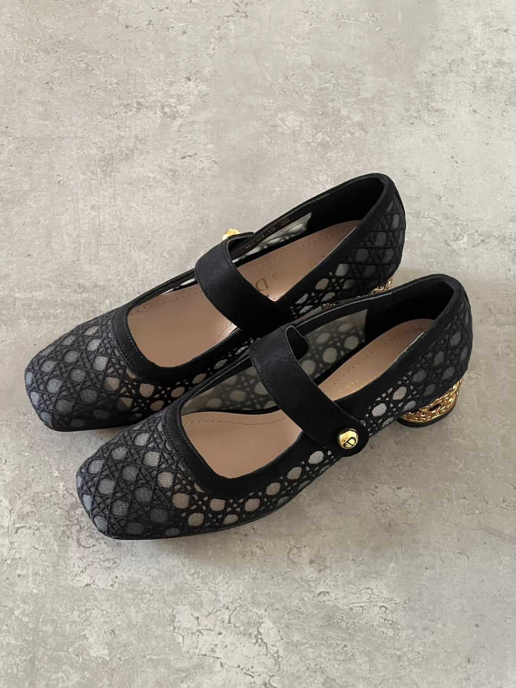 Dior Low heel mesh fabric ballerinas
