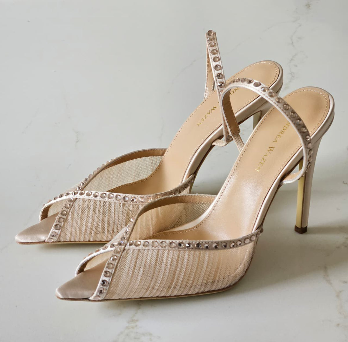Andrea Wazen Katy 105 slingback pumps - 10