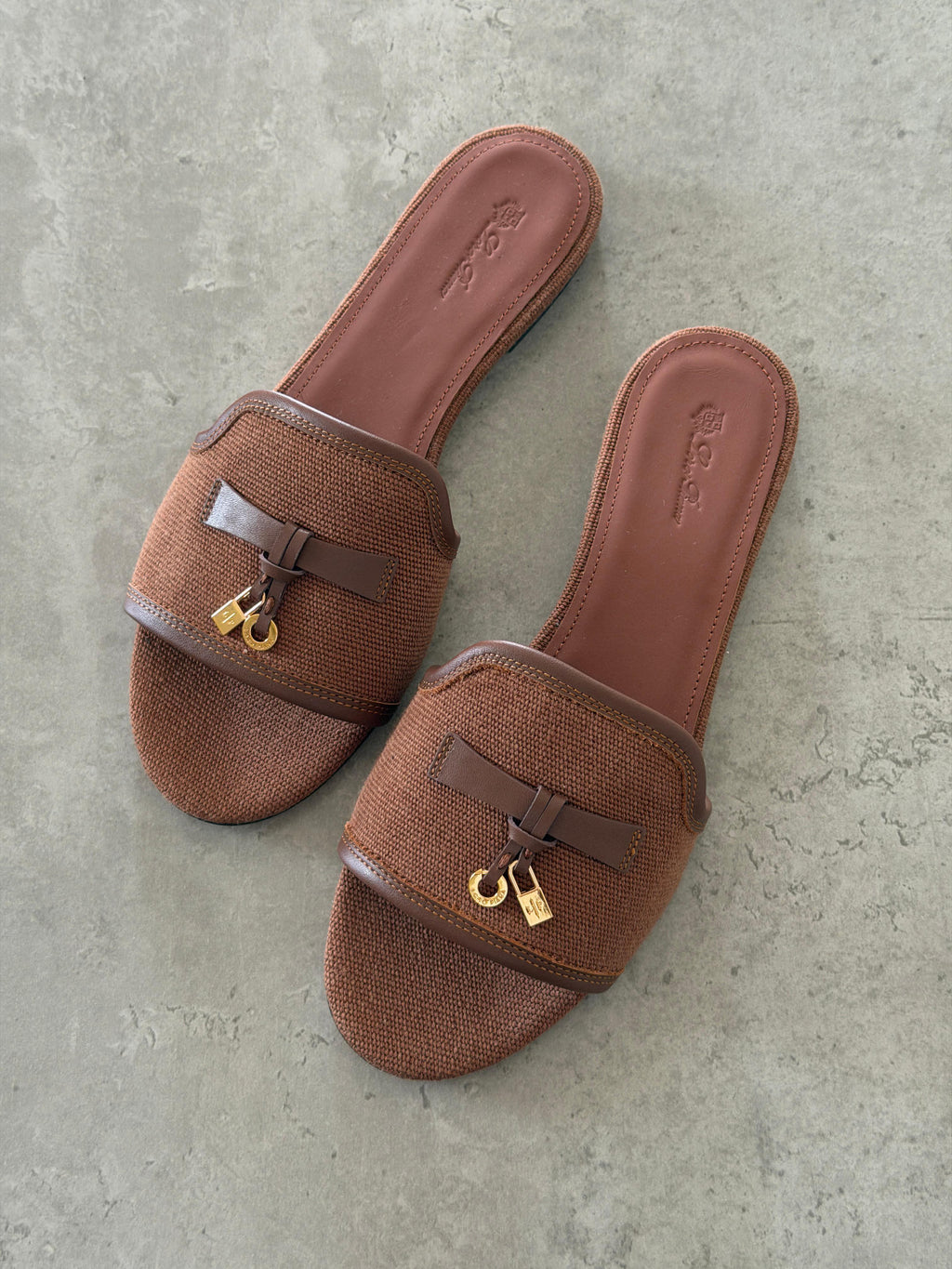Loro Piana Brown Summer Charms Sandals - 3