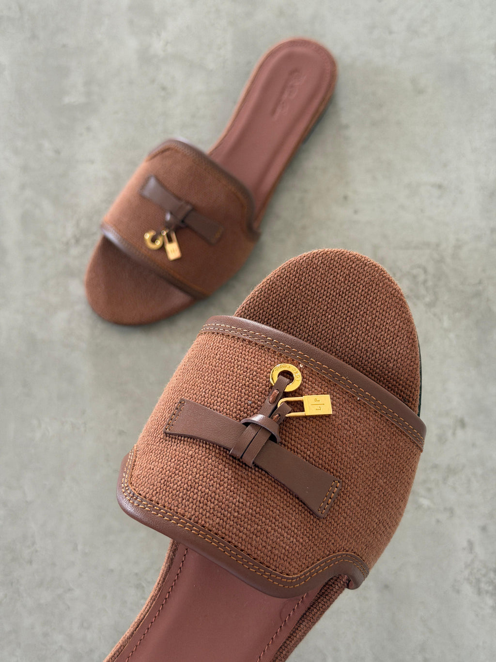 Loro Piana Brown Summer Charms Sandals - 2