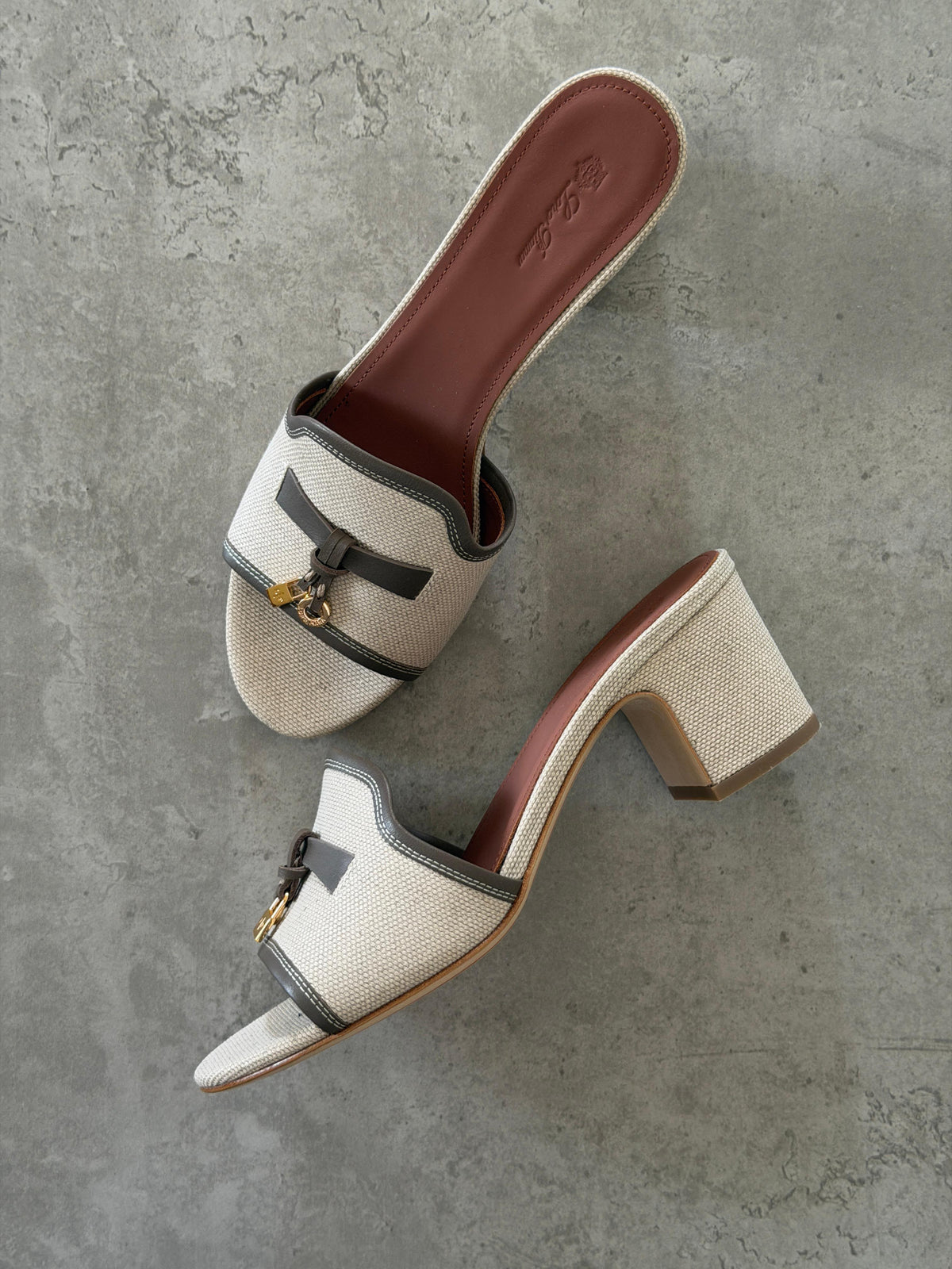 Loro Piana Brown Summer Charms 55 Sandals - 3