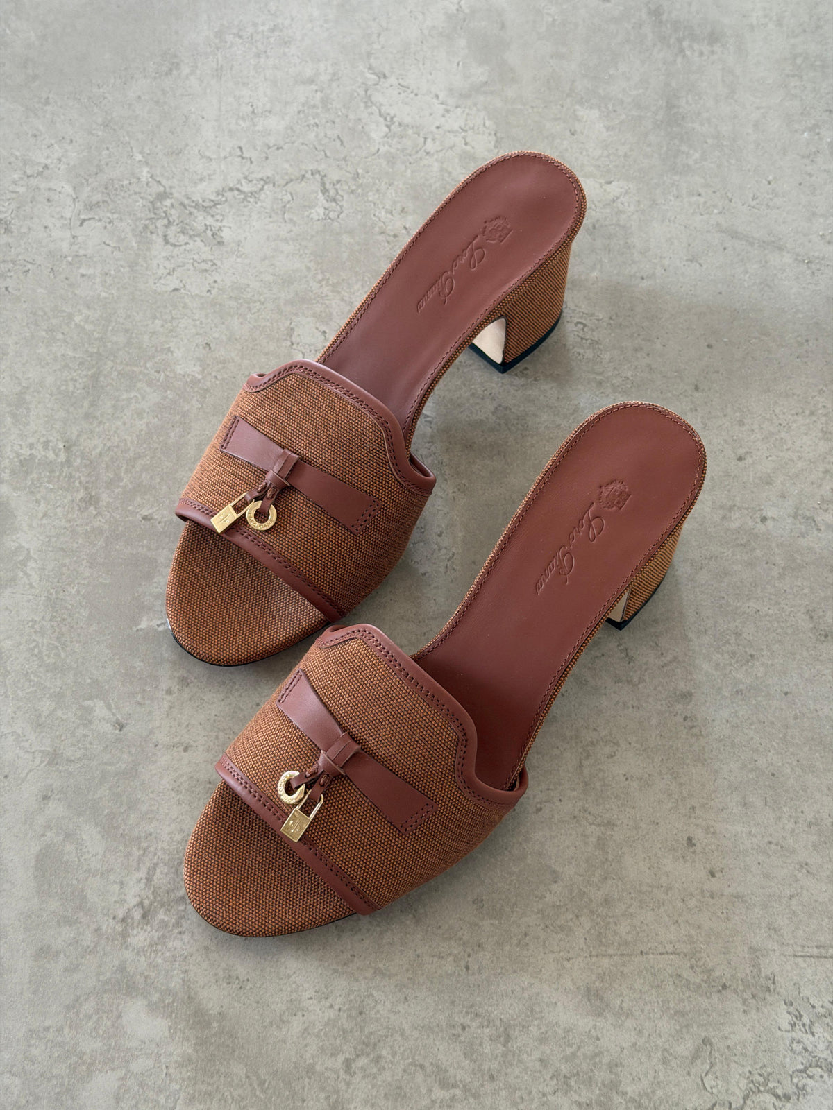 Loro Piana Brown Summer Charms 55 Sandals - 4