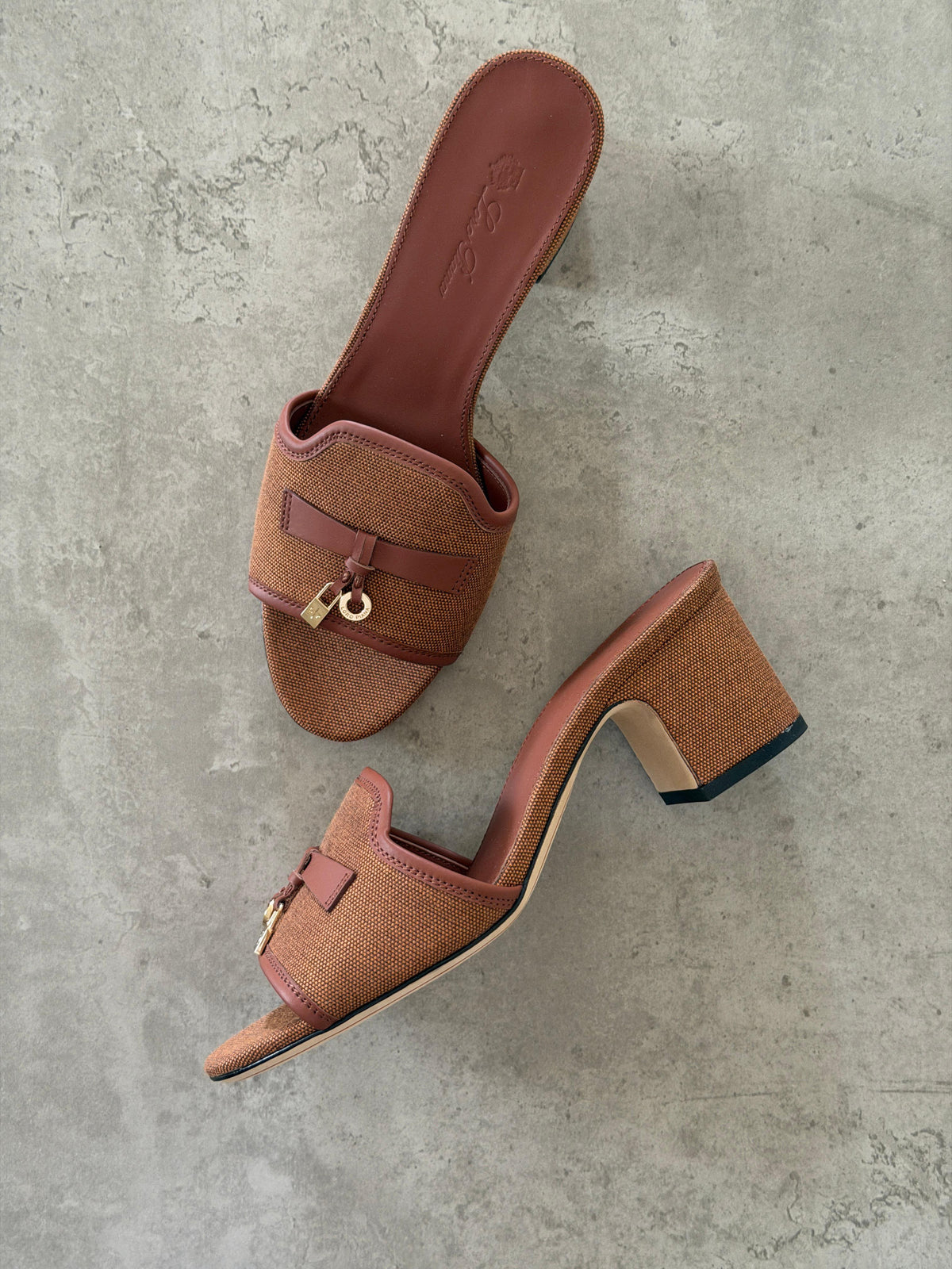 Loro Piana Brown Summer Charms 55 Sandals - 3