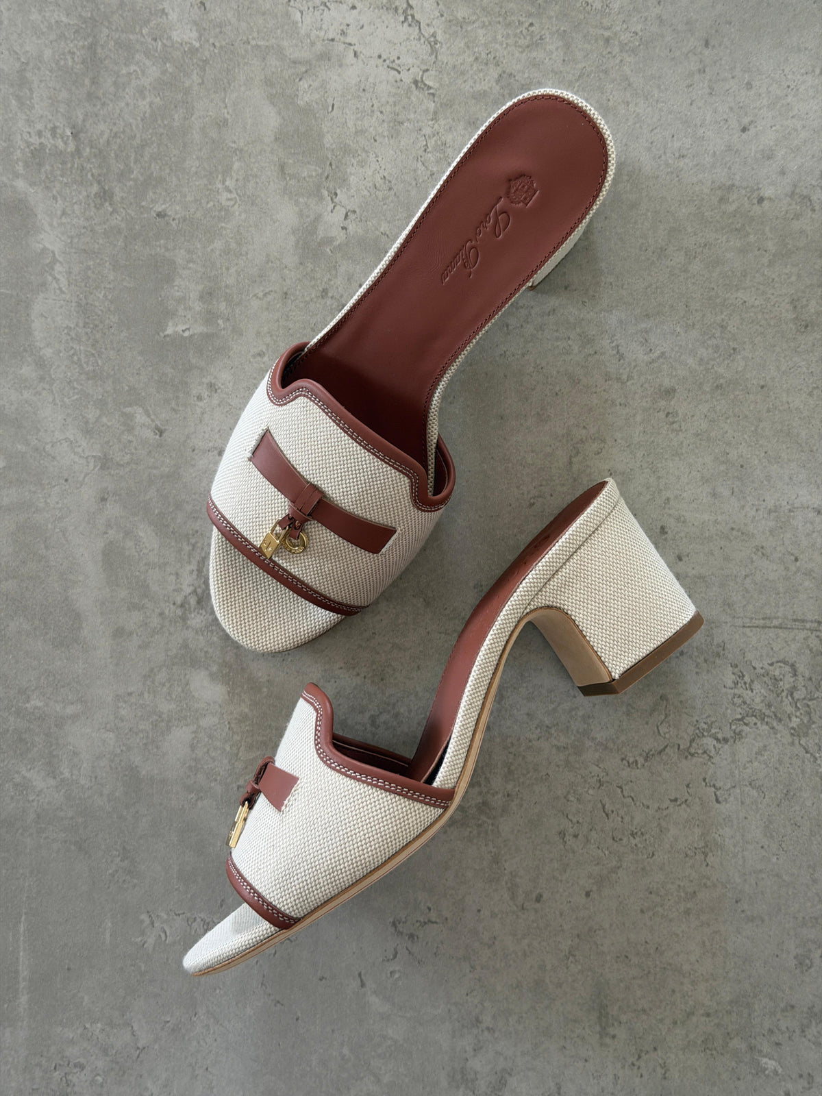 Loro Piana Brown Summer Charms 55 Sandals - 3