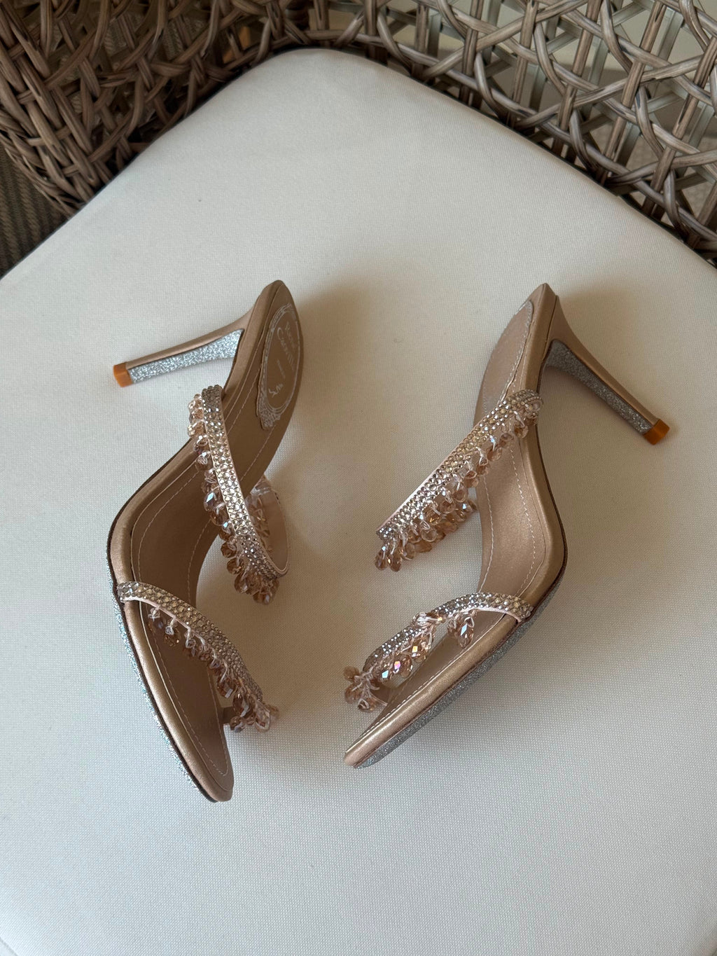 René Caovilla 80mm Chandelier Mules