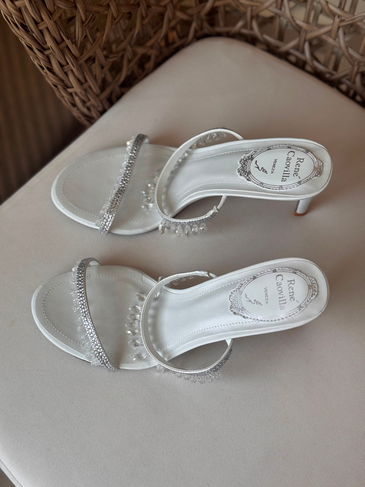 René Caovilla 80mm Chandelier Mules - 2