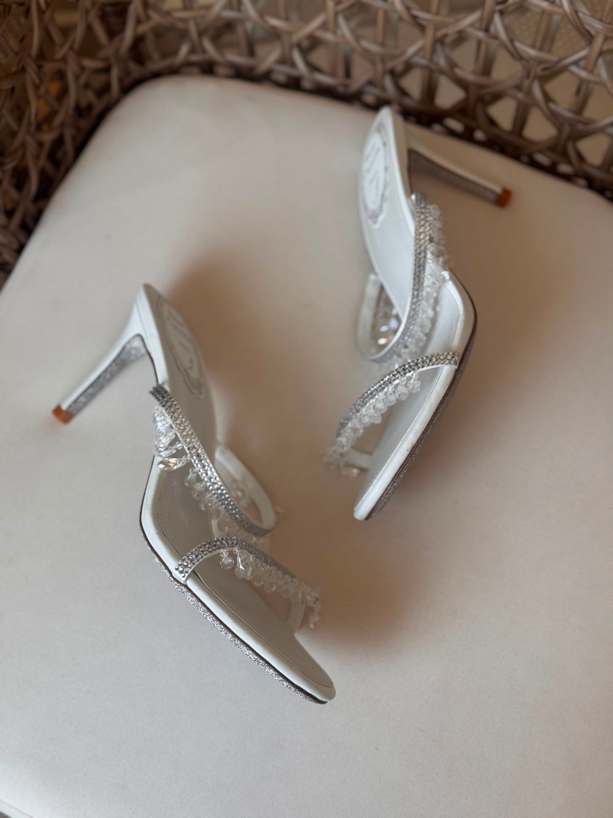 René Caovilla 80mm Chandelier Mules - 7