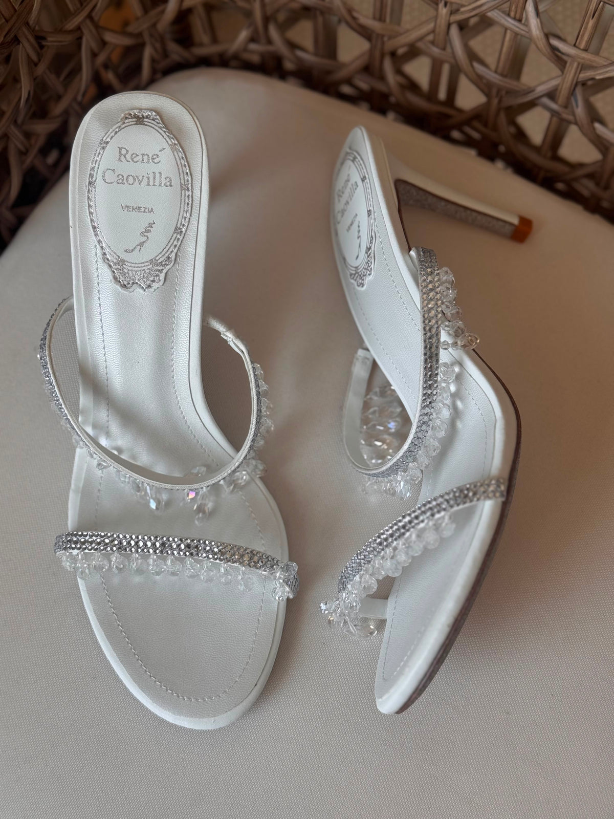 René Caovilla 80mm Chandelier Mules - 6
