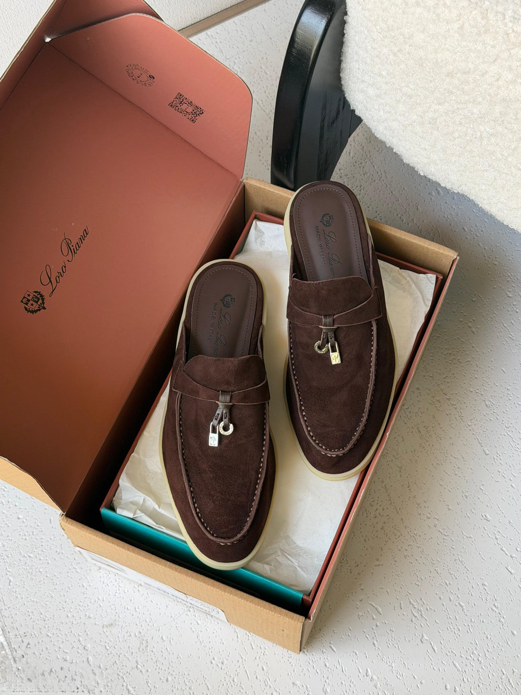 Loro Piana Babouche Charms Flat - 7