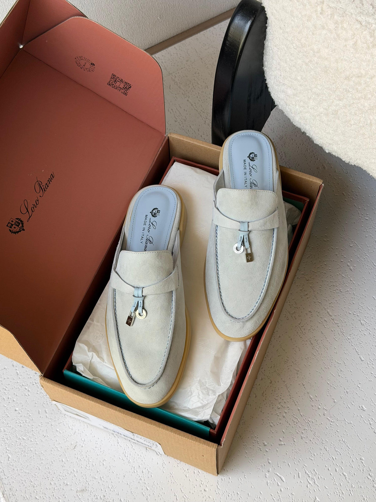 Loro Piana Babouche Charms Flat - 9