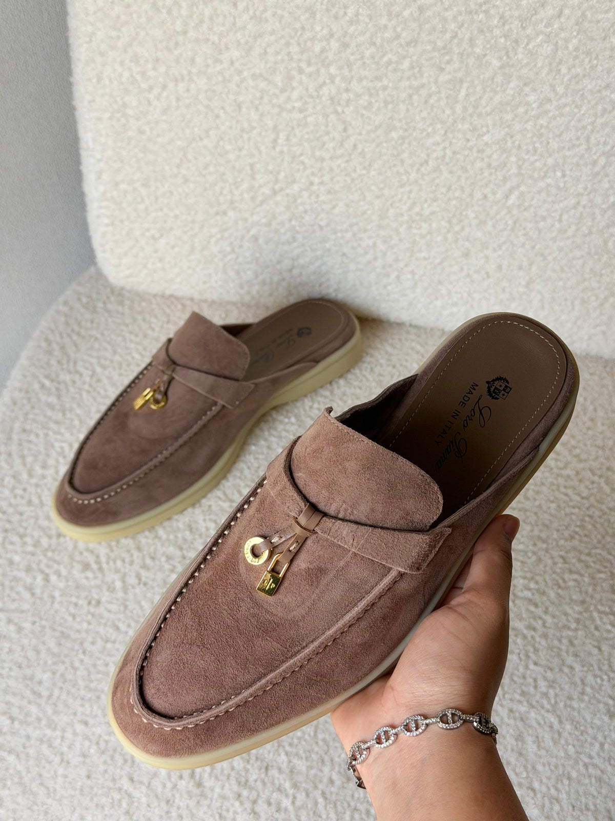 Loro Piana Babouche Charms Flat. - 8