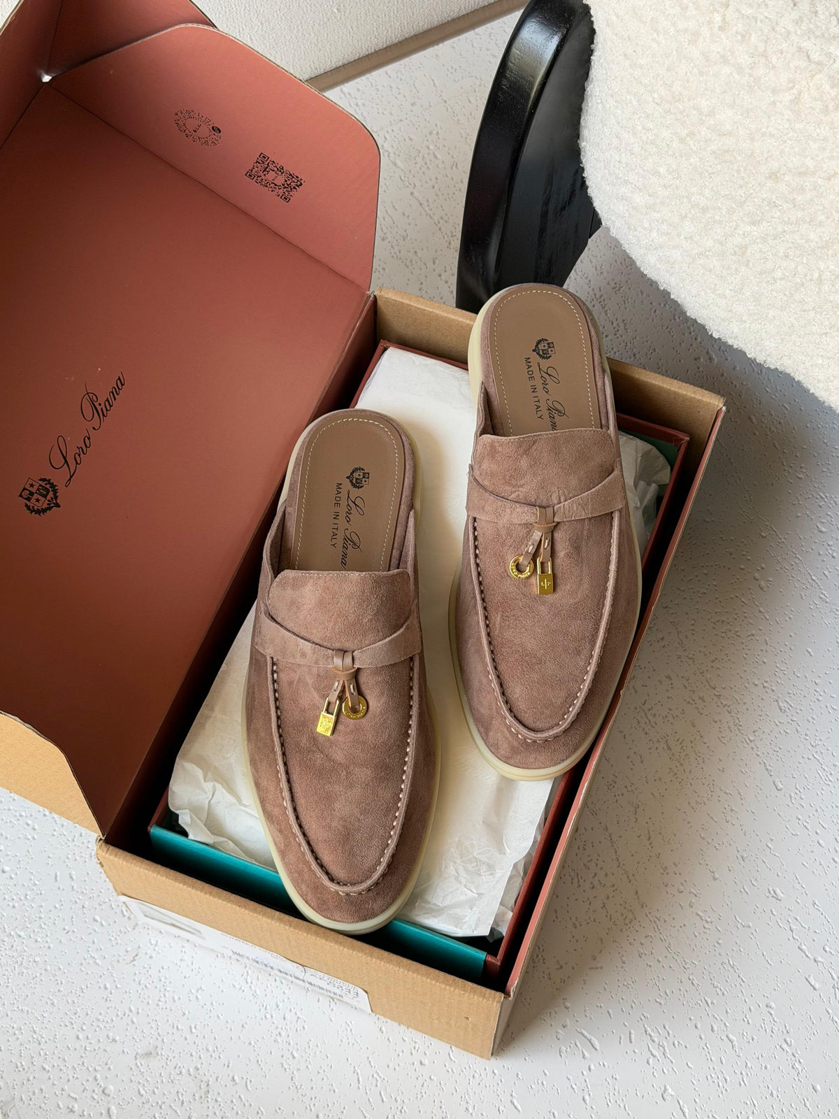 Loro Piana Babouche Charms Flat. - 9