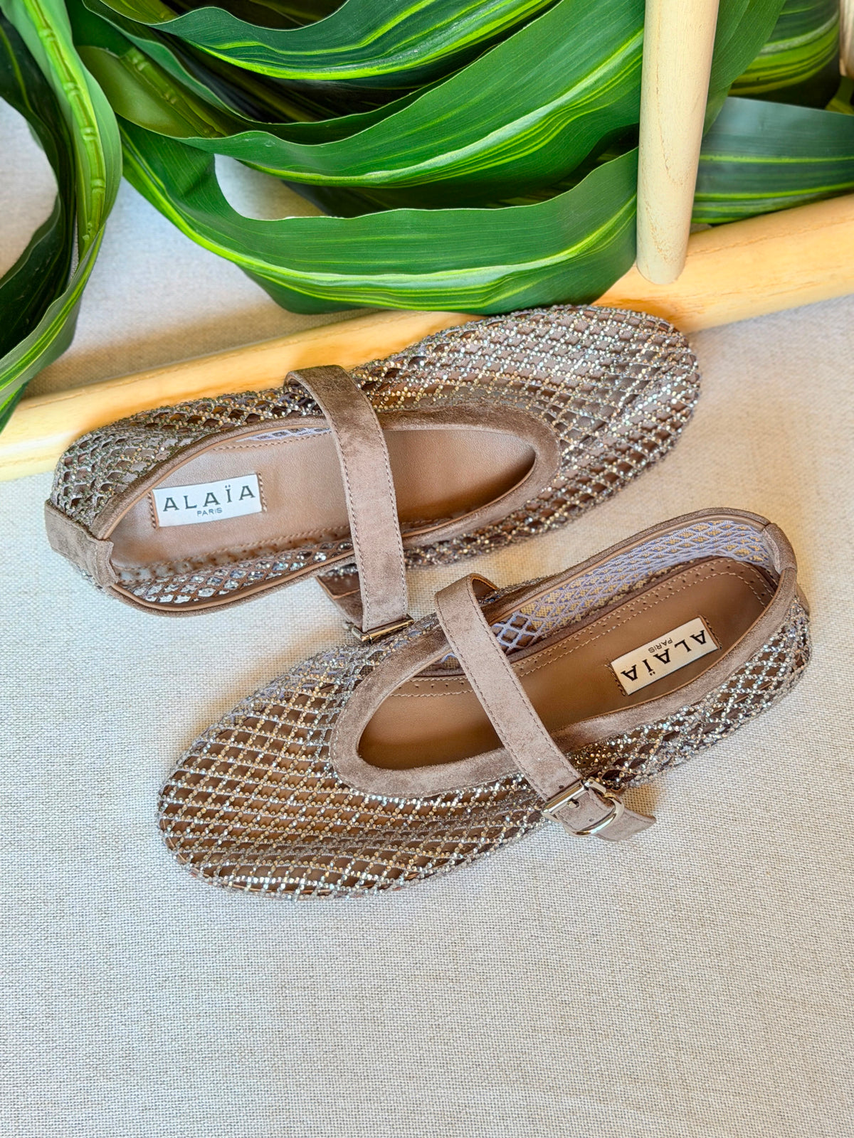 Alaïa Black Fishnet Ballet Flats - 7