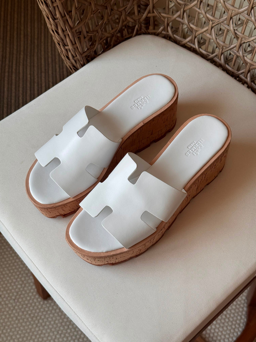 Hermes Luce 30 Sandals in Suede