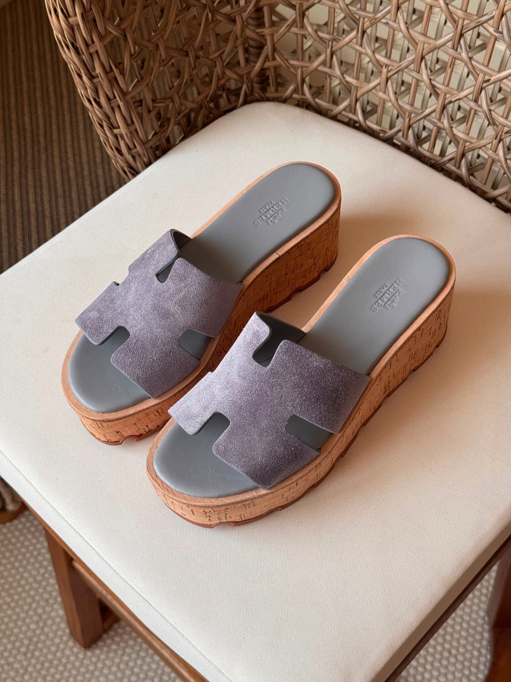 Hermes Luce 30 Sandals in Suede - 26
