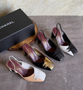 Chanel Slingbacks in Lambskin and Patent
