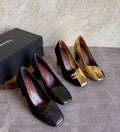 Chanel sandals in Lambskin and Patent