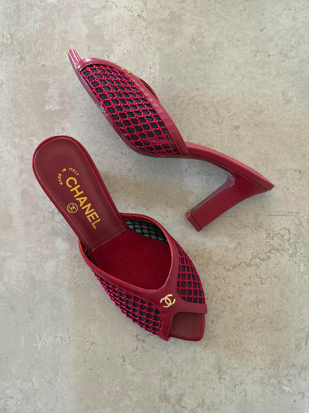 Chanel Mules in Mixed Fibers Cotton & Lambskin - 6