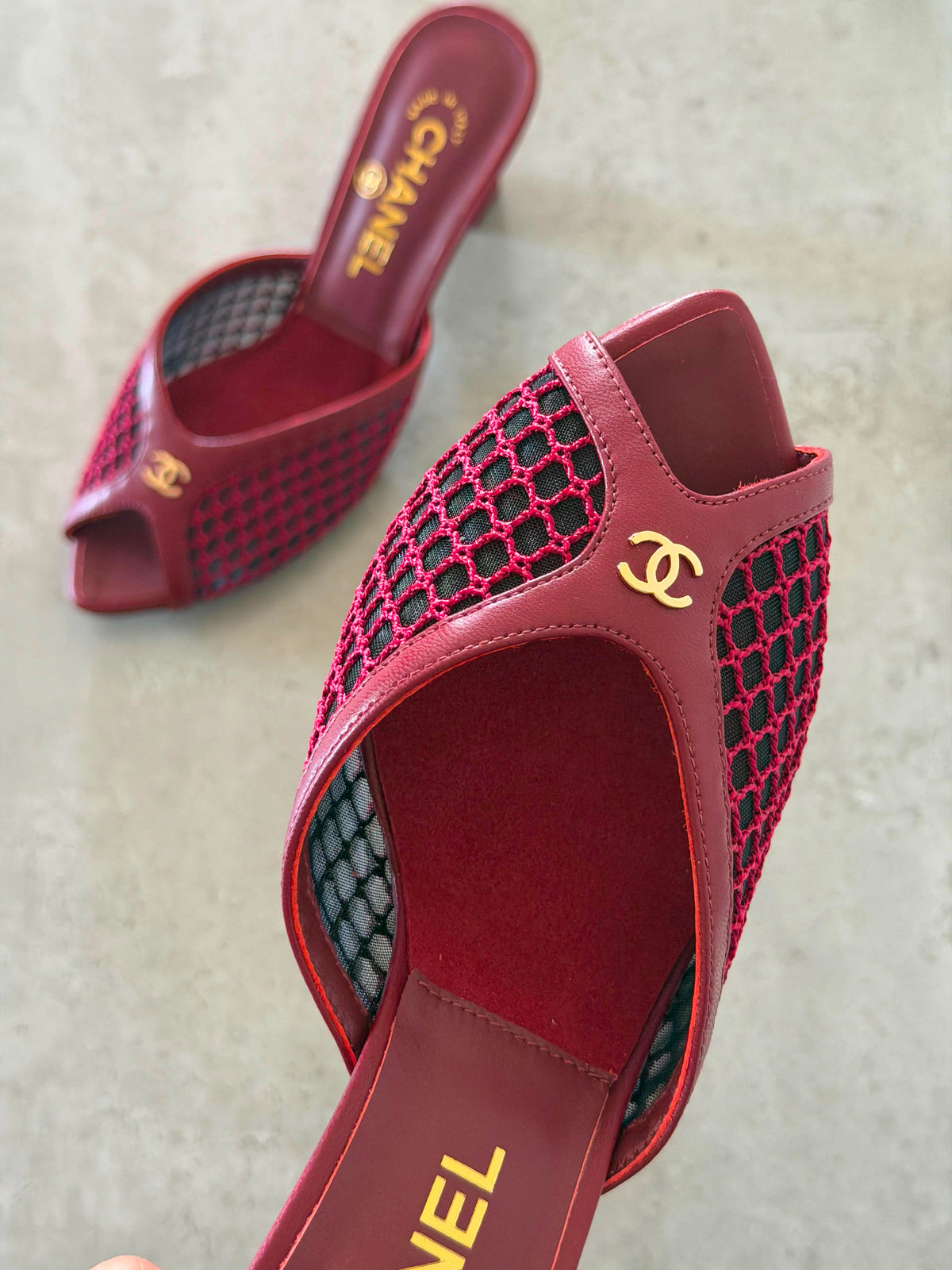 Chanel Mules in Mixed Fibers Cotton & Lambskin - 8