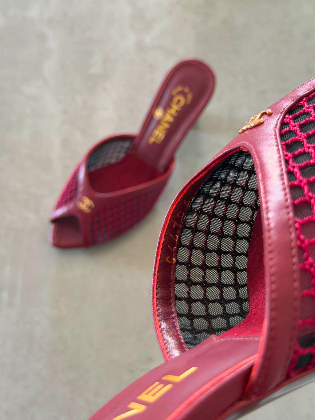 Chanel Mules in Mixed Fibers Cotton & Lambskin - 7