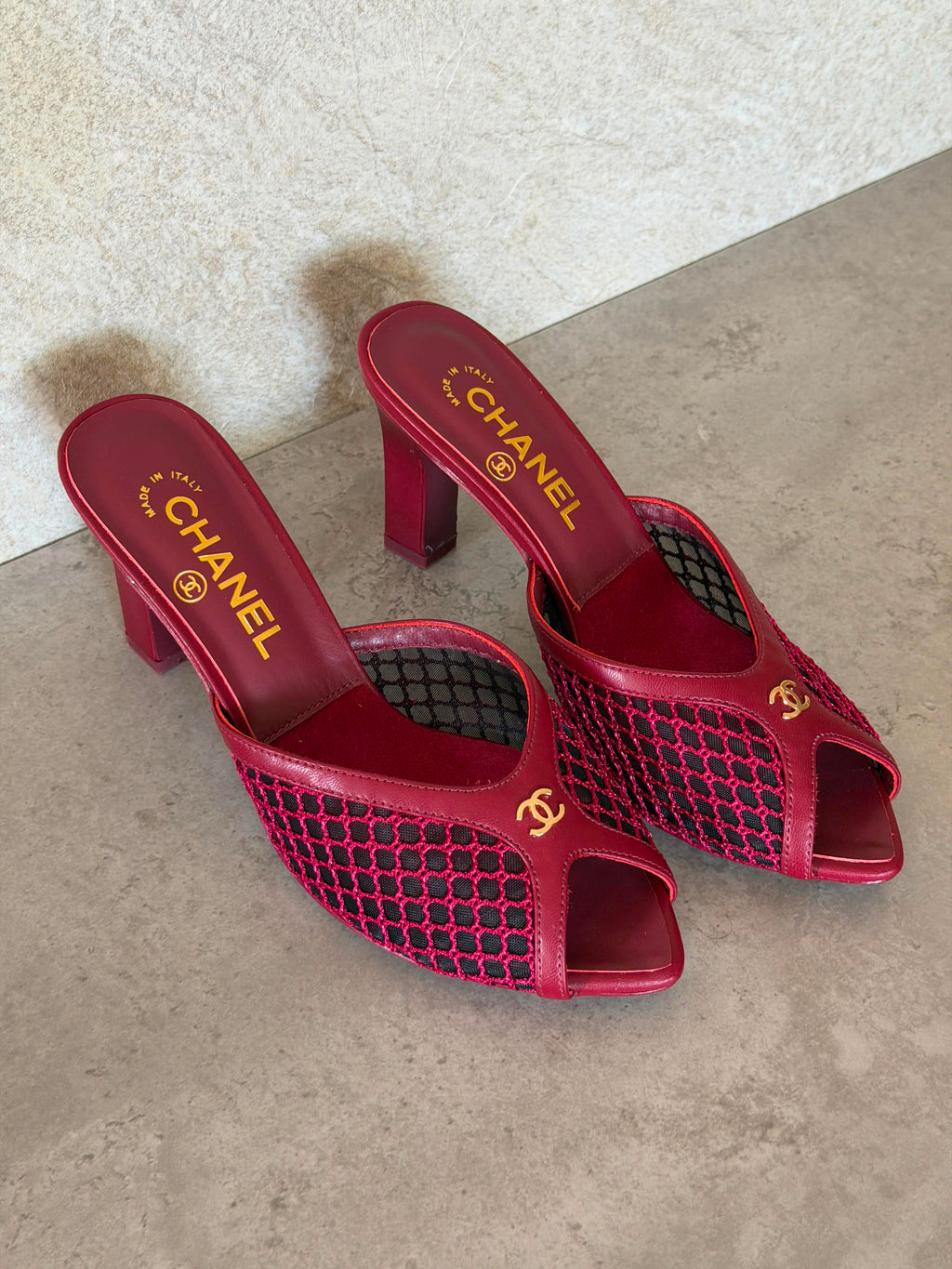 Chanel Mules in Mixed Fibers Cotton & Lambskin - 9