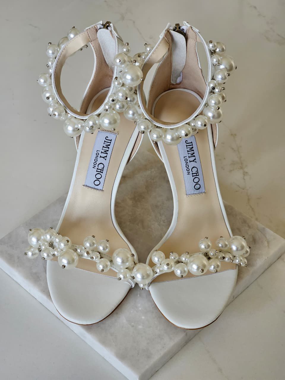 Jimmy Choo Maisel 100 Embellished Leather Sandals - 3