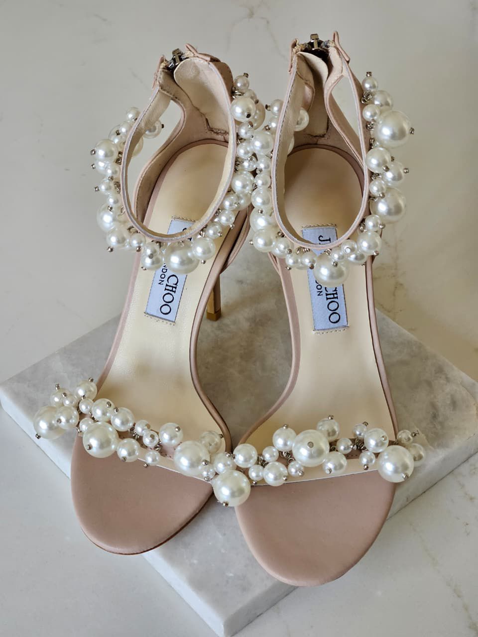 Jimmy Choo Maisel 100 Embellished Leather Sandals - 12