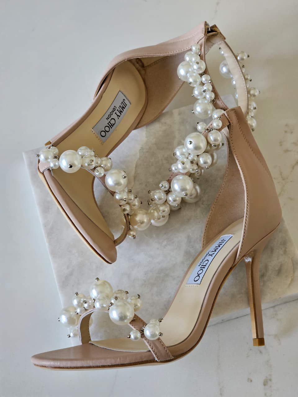 Jimmy Choo Maisel 100 Embellished Leather Sandals - 11