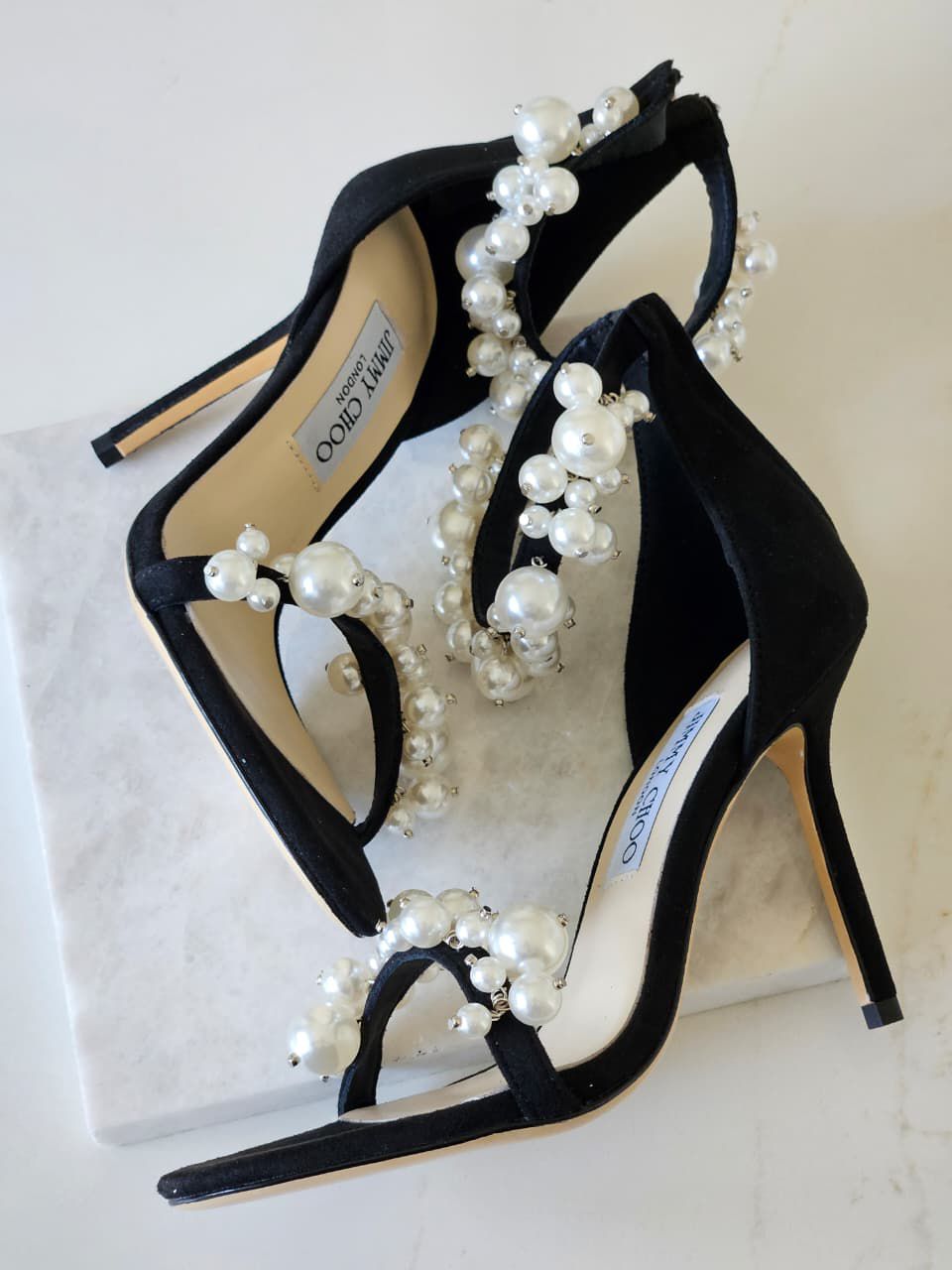 Jimmy Choo Maisel 100 Embellished Leather Sandals - 6