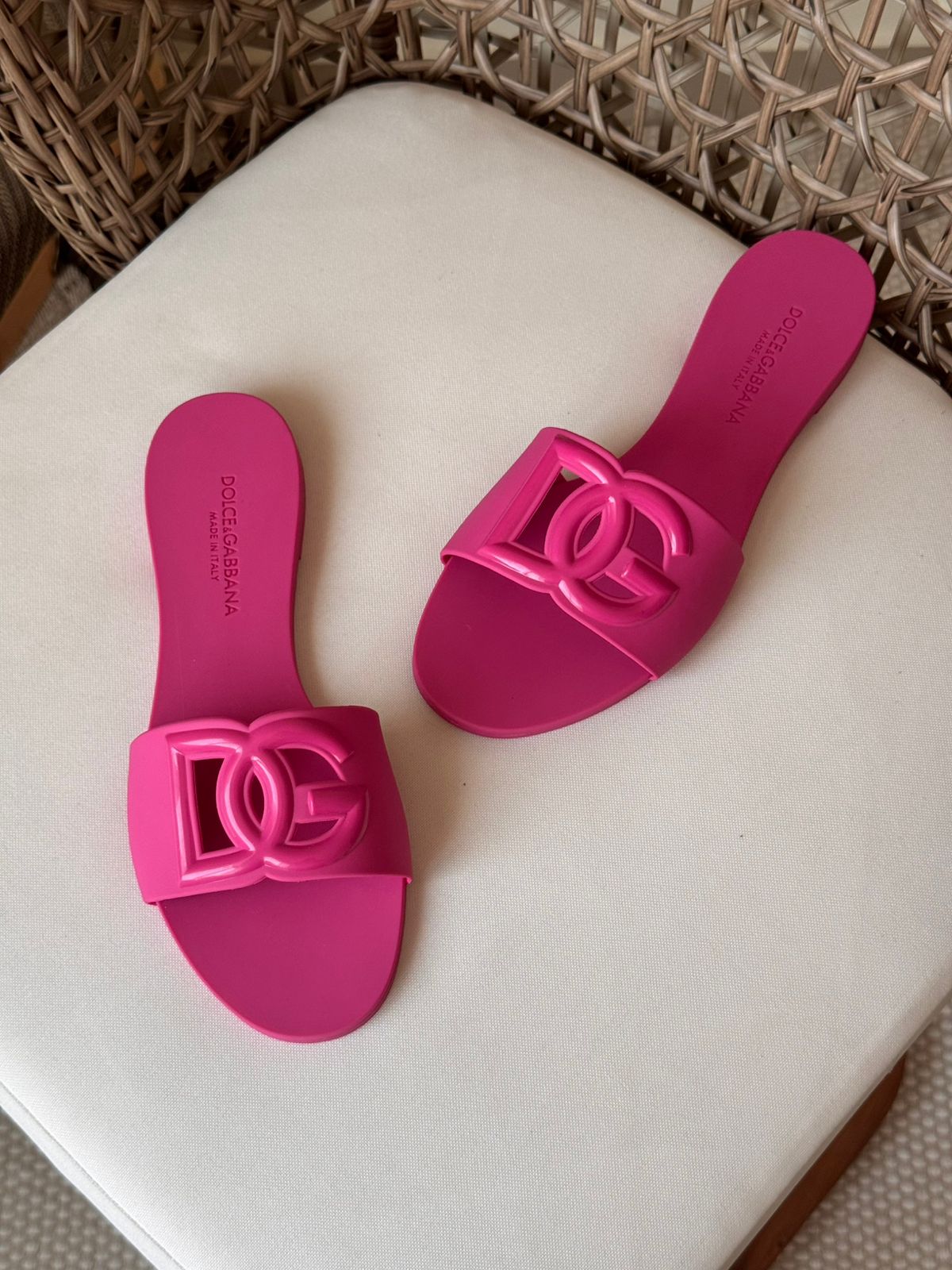 Dolce&Gabbana DG rubber slides - 4