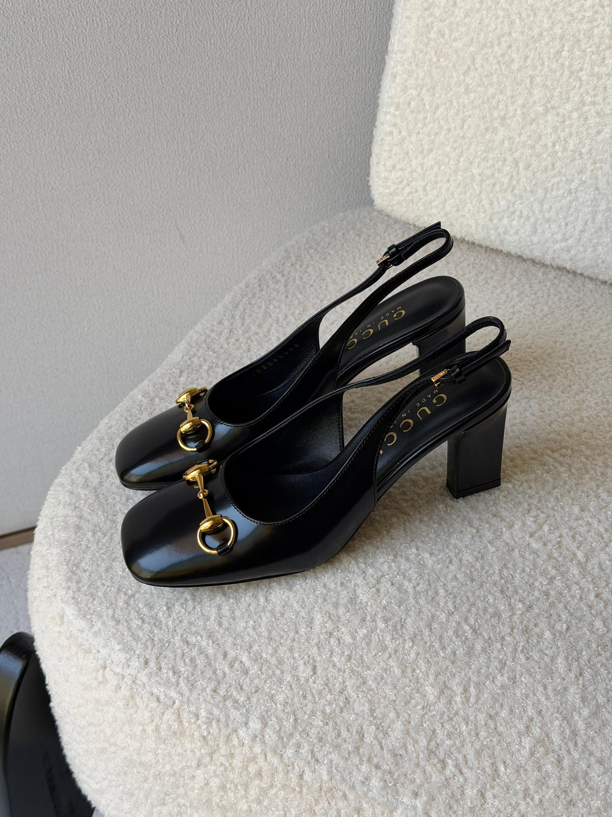 Gucci Leather Horsebit Slingback Pumps - 9