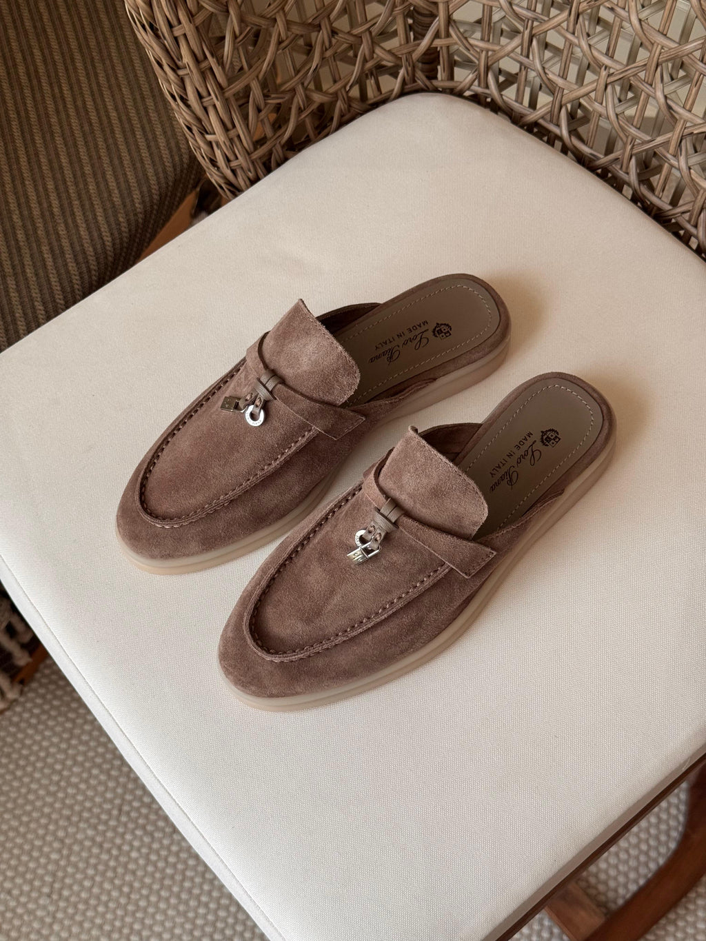 LORO PIANA Babouche Charms Walk Loafers - 11