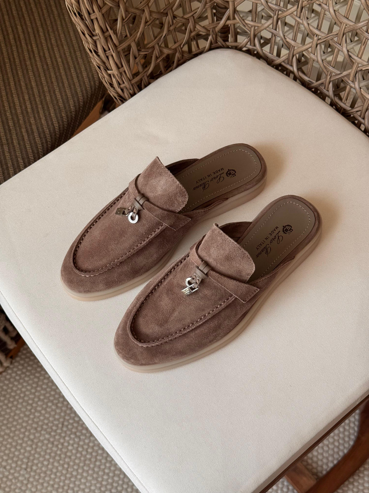 LORO PIANA Babouche Charms Walk Loafers - 11