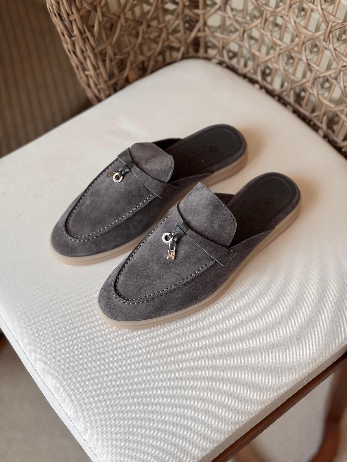 LORO PIANA Babouche Charms Walk Loafers - 9