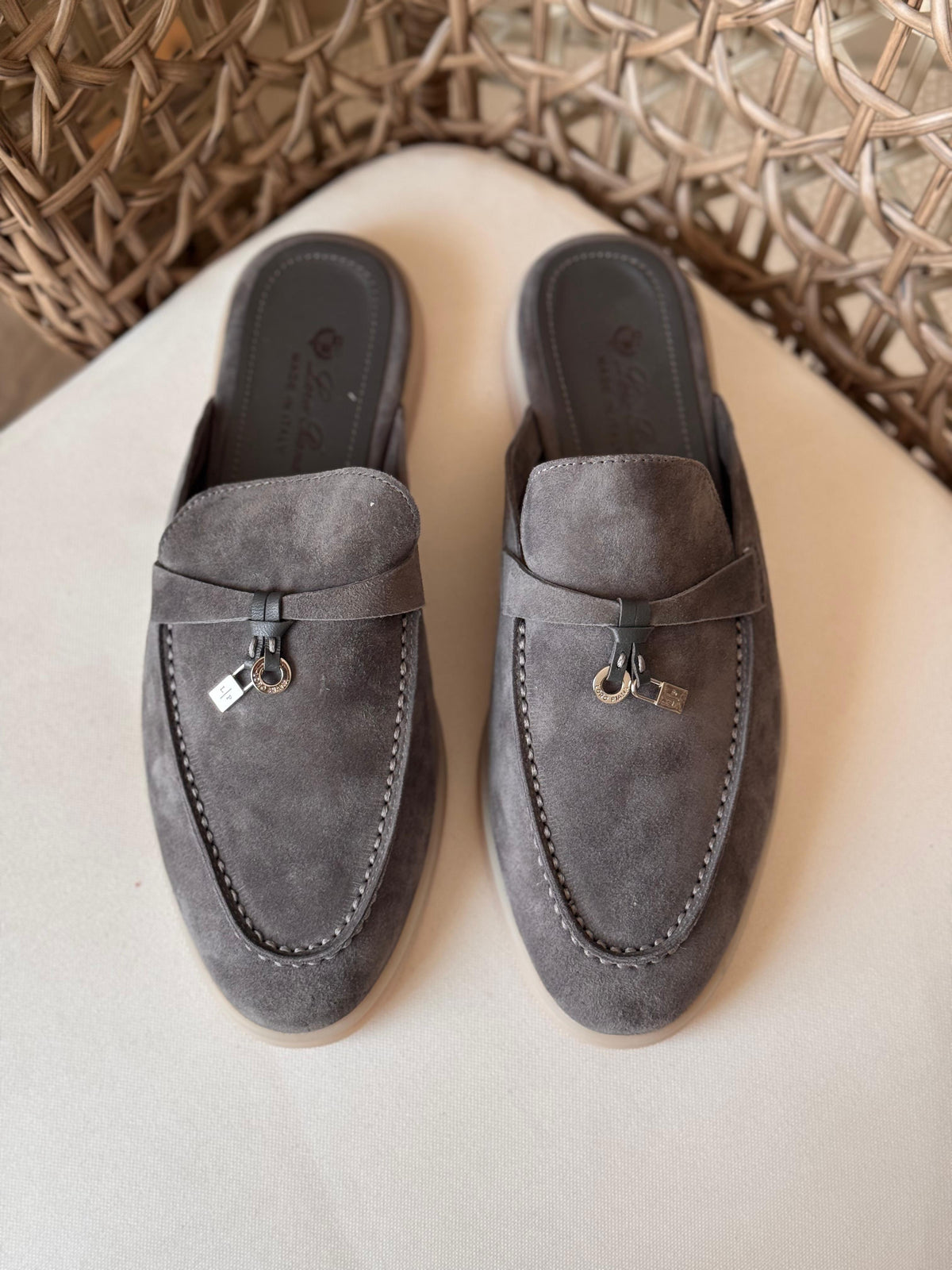 LORO PIANA Babouche Charms Walk Loafers - 10