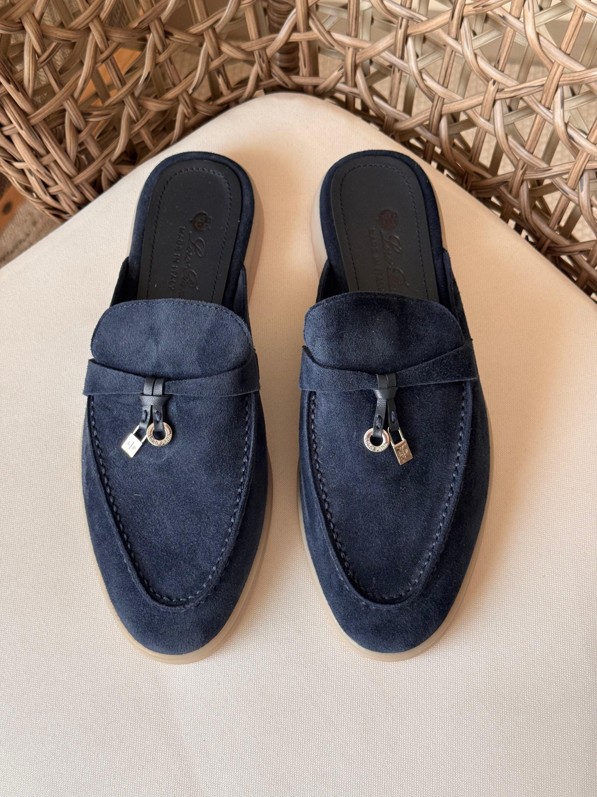 LORO PIANA Babouche Charms Walk Loafers - 6